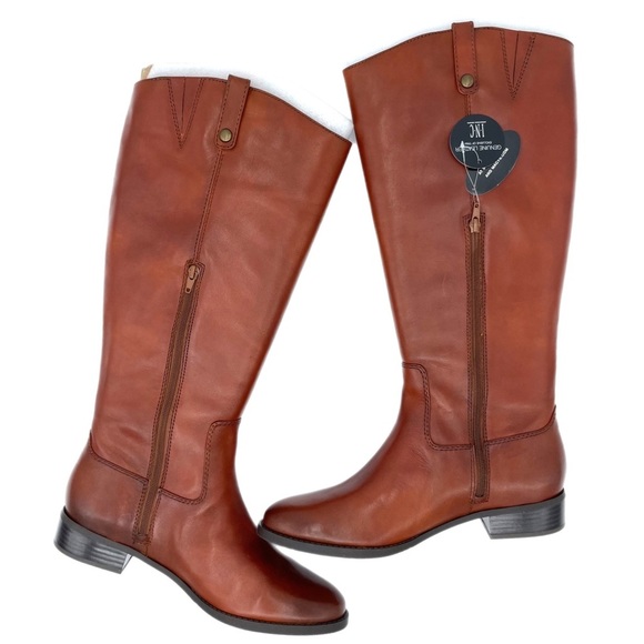Inc International Concepts Fawne Wide-Calf Riding Leather Boots NIB Size 12M-WC - Picture 11 of 16